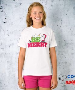 Peanuts Be Merry Christmas T Shirt 2