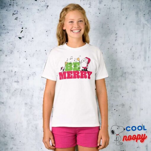 Peanuts Be Merry Christmas T Shirt 2