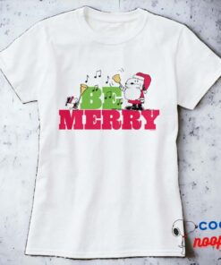 Peanuts Be Merry Christmas T Shirt 6