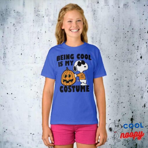 Peanuts Being Cool Is My Costume T Shirt 6