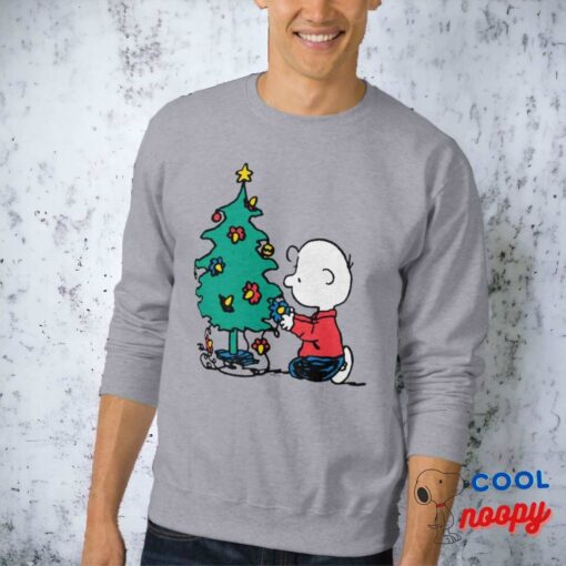 Peanuts Charlie Brown Christmas Lights Sweatshirt 1