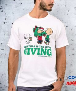Peanuts Christmas Is The Joy Of Giving T Shirt 3