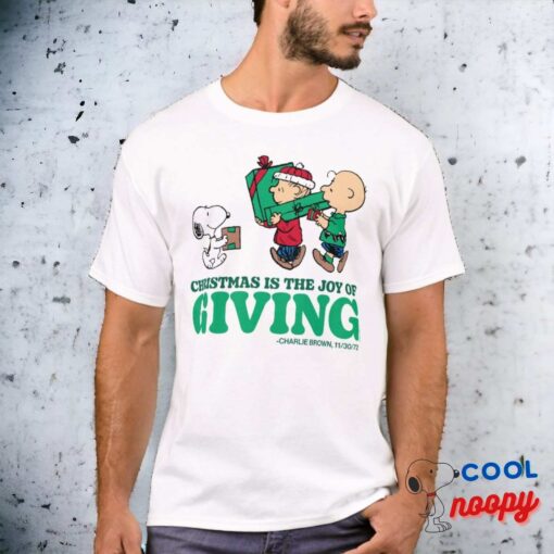 Peanuts Christmas Is The Joy Of Giving T Shirt 3