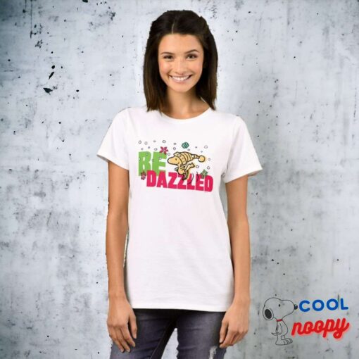 Peanuts Christmas Woodstock Be Dazzled T Shirt 2