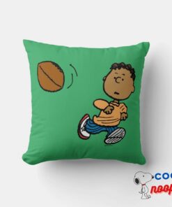 Peanuts Franklin Football Throw Pillow 6