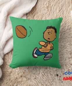 Peanuts Franklin Football Throw Pillow 8