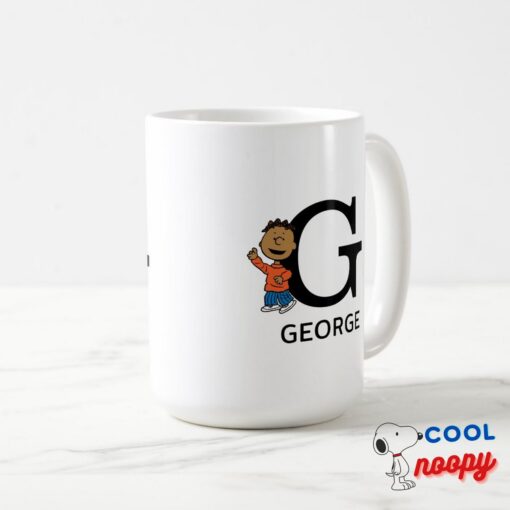 Peanuts Franklin Name Monogram G Mug 15