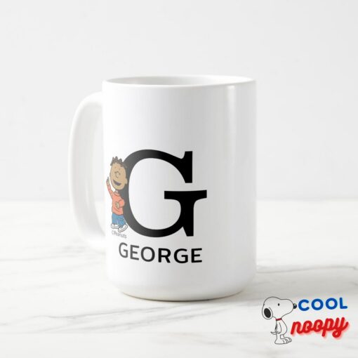 Peanuts Franklin Name Monogram G Mug 2