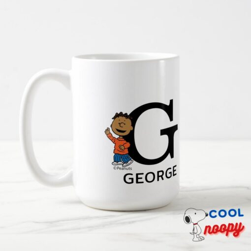 Peanuts Franklin Name Monogram G Mug 4