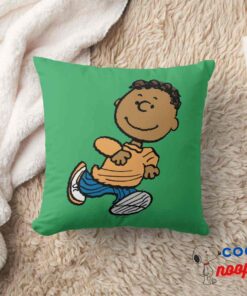 Peanuts Franklin Running Throw Pillow 8