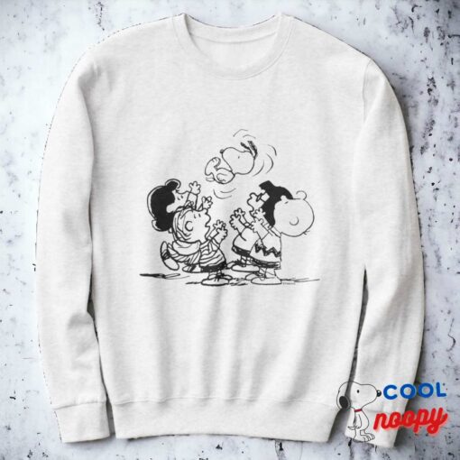 Peanuts Gang Lifting Snoopy Sweatshirt 2