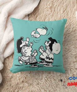 Peanuts Gang Lifting Snoopy Throw Pillow 8