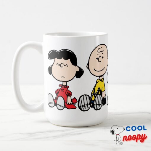 Peanuts Gang Sitting Together Mug 5