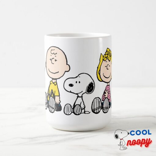 Peanuts Gang Sitting Together Mug 6