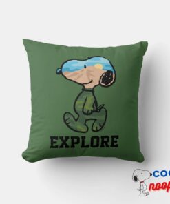Peanuts Great Outdoor Snoopy Throw Pillow 4