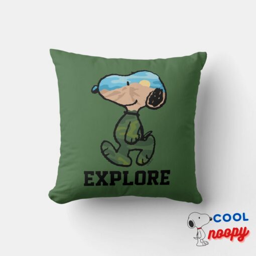 Peanuts Great Outdoor Snoopy Throw Pillow 4