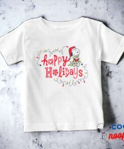 Peanuts Happy Holidays Snoopy Lights Baby T Shirt 15