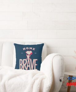 Peanuts Home Of The Brave Snoopy Throw Pillow 2