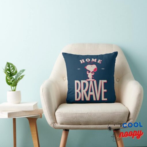 Peanuts Home Of The Brave Snoopy Throw Pillow 3