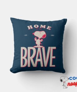 Peanuts Home Of The Brave Snoopy Throw Pillow 6