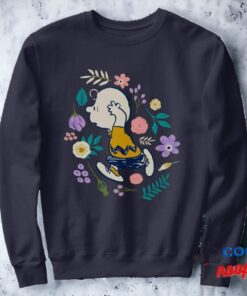 Peanuts In Bloom Charlie Brown Flower Run Sweatshirt 1