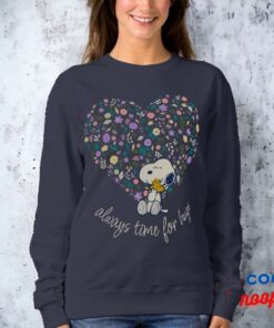 Peanuts In Bloom Snoopy Heart Sweatshirt 5