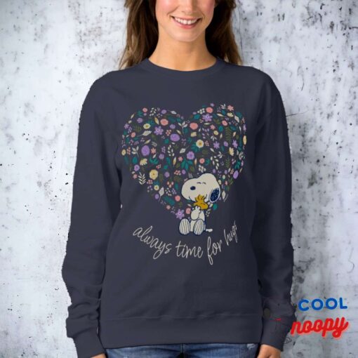 Peanuts In Bloom Snoopy Heart Sweatshirt 5