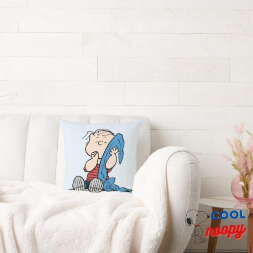 Peanuts Linus His Blanket Throw Pillow 2