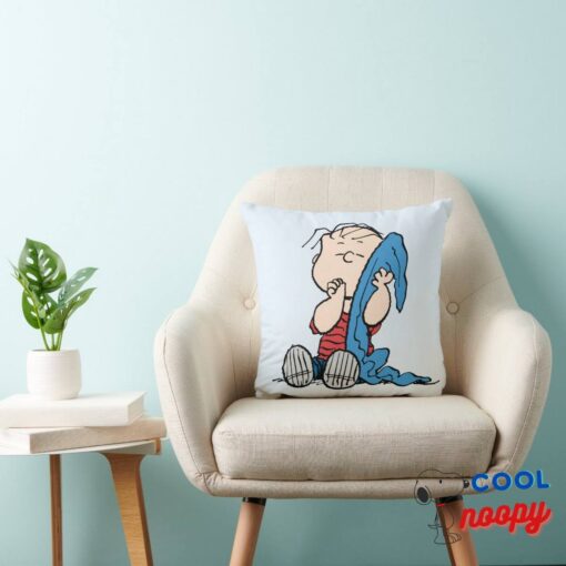 Peanuts Linus His Blanket Throw Pillow 3
