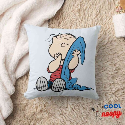 Peanuts Linus His Blanket Throw Pillow 8