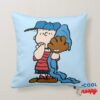 Peanuts Linus In His Baseball Gear Throw Pillow 8