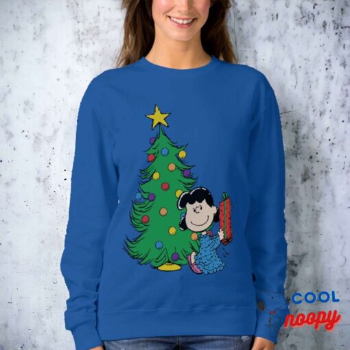 Peanuts Lucy Christmas Tree Sweatshirt 1