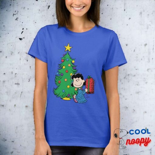 Peanuts Lucy Christmas Tree T Shirt 14
