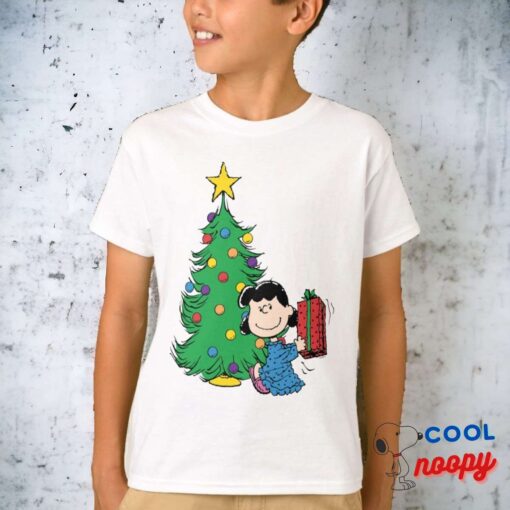 Peanuts Lucy Christmas Tree T Shirt 2