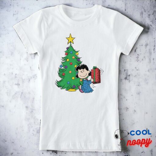 Peanuts Lucy Christmas Tree T Shirt 4