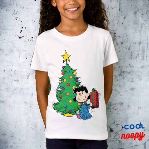 Peanuts Lucy Christmas Tree T Shirt 6