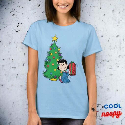 Peanuts Lucy Christmas Tree T Shirt 8