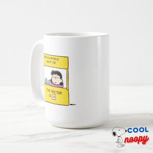 Peanuts Lucy The Doctor Is In Mug 2