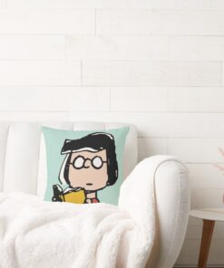 Peanuts Marcie Reading Throw Pillow 2