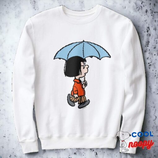 Peanuts Marcie Under The Umbrella Sweatshirt 1