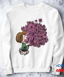 Peanuts Peppermint Patty Pink Bouquet Sweatshirt 2