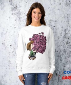 Peanuts Peppermint Patty Pink Bouquet Sweatshirt 7