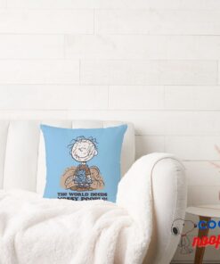 Peanuts Pigpen The World Needs Messy People Throw Pillow 2