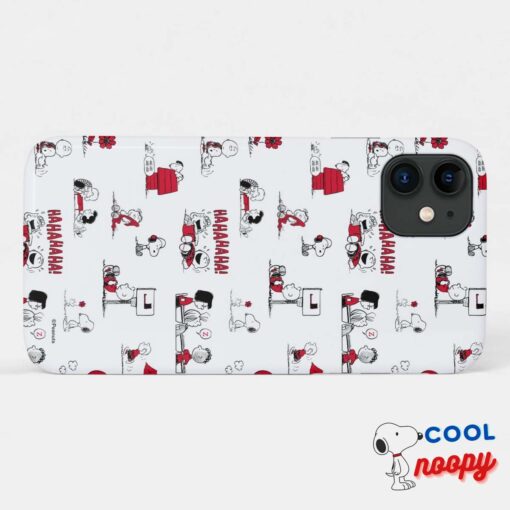 Peanuts Red Black Pattern Case Mate Iphone Case 4