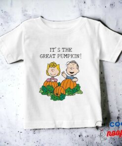 Peanuts Sally Linus In The Pumpkin Field Baby T Shirt 8