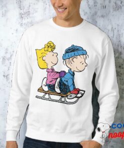 Peanuts Sally Linus Sled Riding Sweatshirt 1