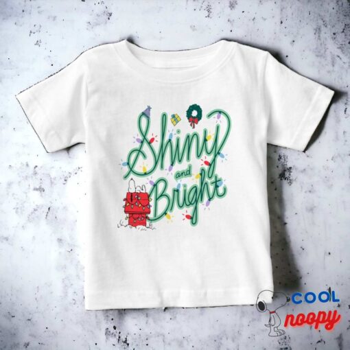 Peanuts Shiny And Bright Christmas Baby T Shirt 15