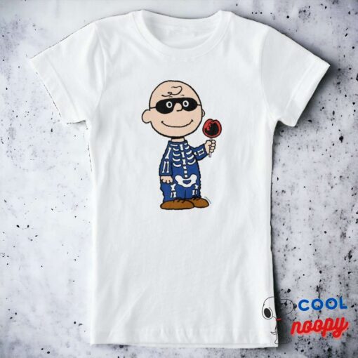Peanuts Skeleton Charlie Brown T Shirt 5
