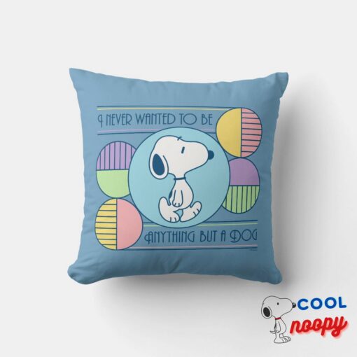 Peanuts Snoopy Always Wanted To Be A Dog Throw Pillow 5