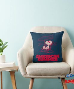 Peanuts Snoopy American Summer Throw Pillow 3